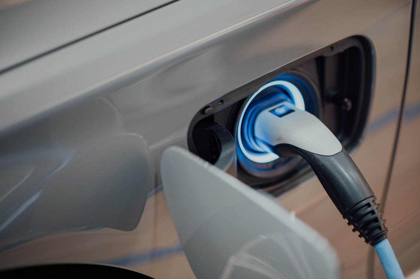 Punto de recarga para vehículo eléctrico.